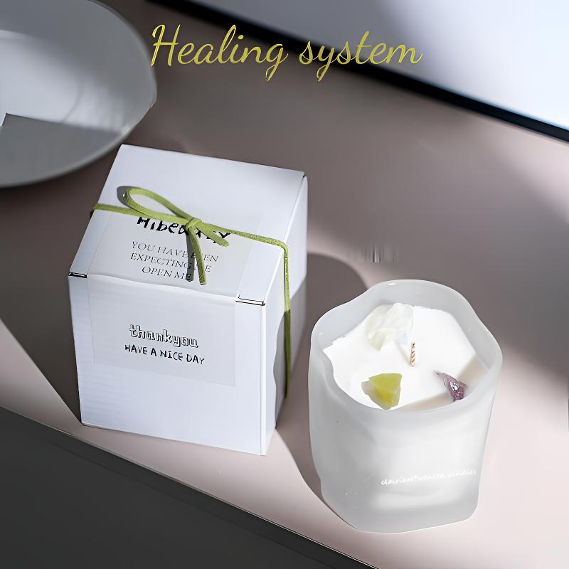 Scented Candle Gift Set for Women, Handmade Natural Soy Wax Aromatherapy Candles for Home Decor Room Ambiance, Long Lasting Subtle Fragrance for Bedroom Living Room, Birthday Wedding Favor Gift Box for Her