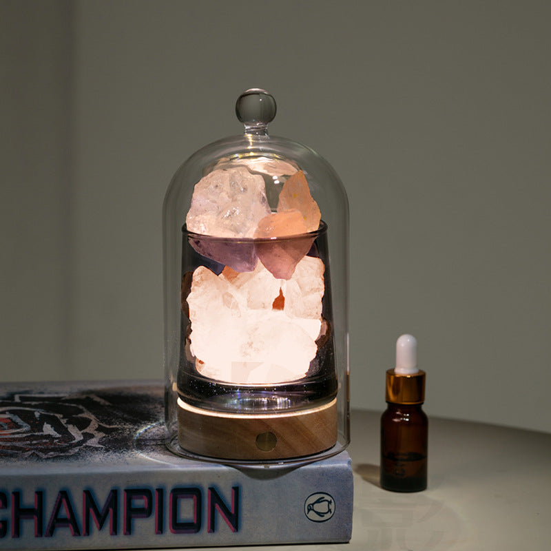 Home diffuser crystal stone, flameless aromatherapy, fragrance for bedroom, high-end essential oil gift, decorative diffuser