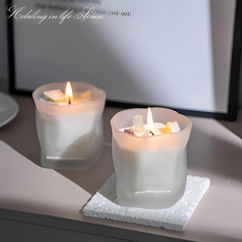 Scented Candle Gift Set for Women, Handmade Natural Soy Wax Aromatherapy Candles for Home Decor Room Ambiance, Long Lasting Subtle Fragrance for Bedroom Living Room, Birthday Wedding Favor Gift Box for Her