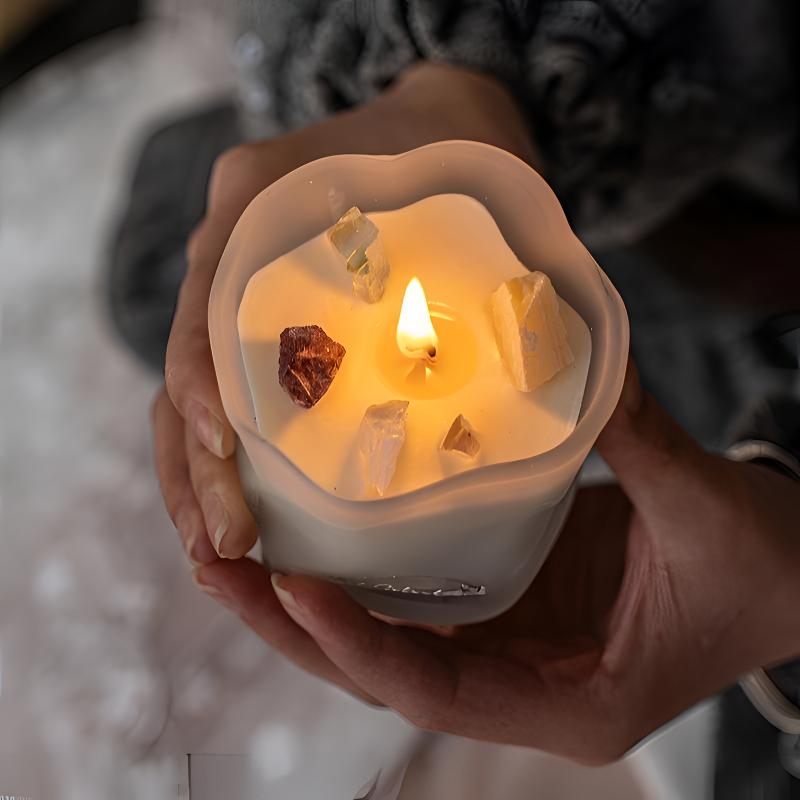 Scented Candle Gift Set for Women, Handmade Natural Soy Wax Aromatherapy Candles for Home Decor Room Ambiance, Long Lasting Subtle Fragrance for Bedroom Living Room, Birthday Wedding Favor Gift Box for Her